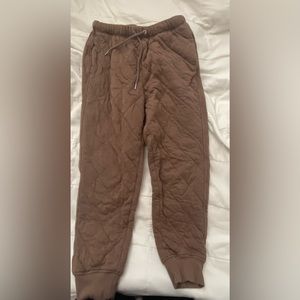 Brown Quilted Old Navy Sweatpants